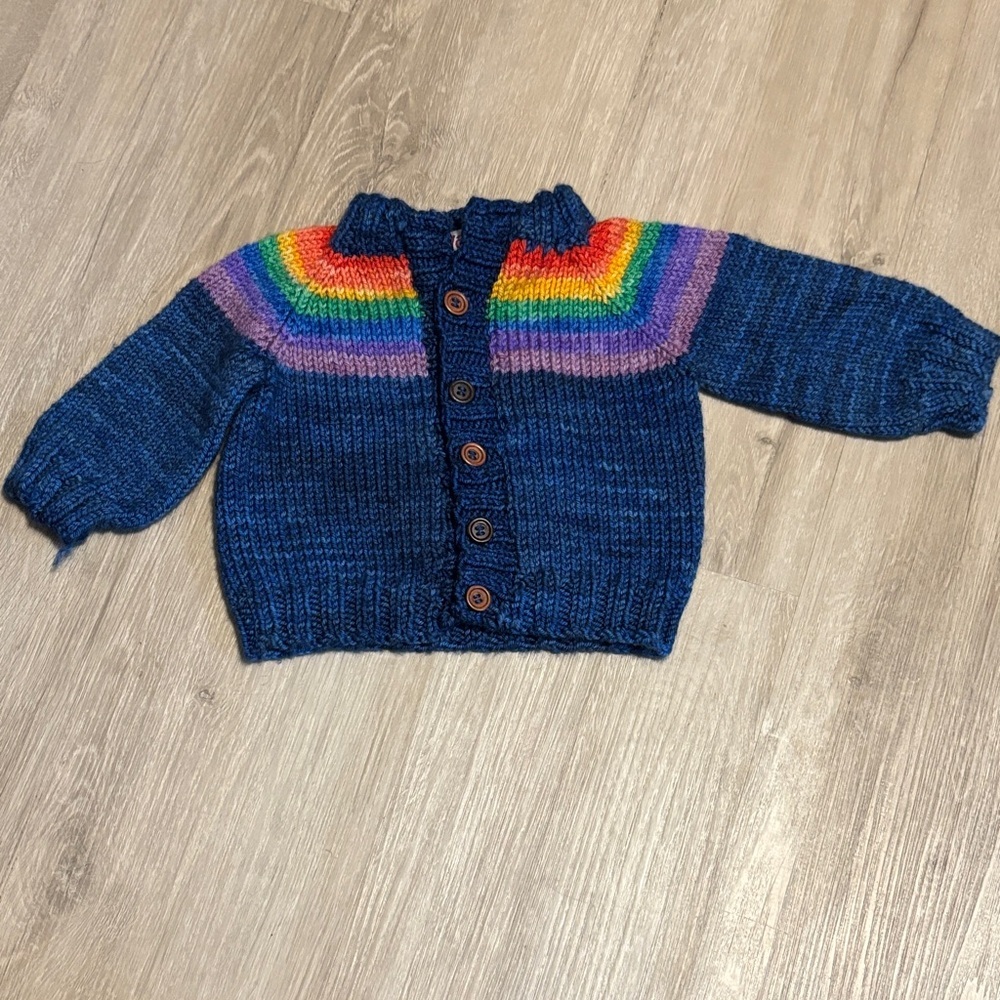 Rainbow Knit Kids Sweater